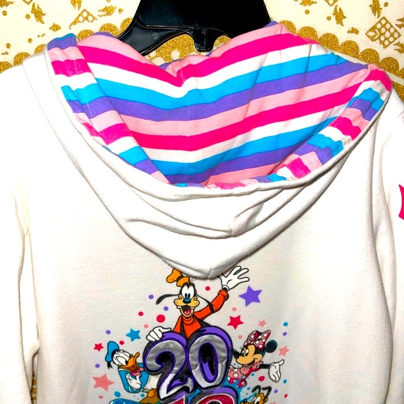 ✨HOST PICK✨ DISNEYLAND PARKS “2013” ZIP-UP JACKET WITH CHARACTERS, KIDS SIZE MED - Picture 4 of 10